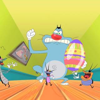 Oggy desktop wallpaper