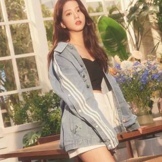 Kim Jisoo desktop wallpaper