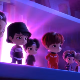 BTS Chibi desktop wallpaper