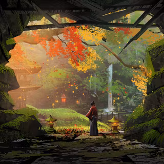 8k samurai wallpaper