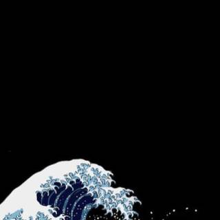 Minimalist waves wallpaper