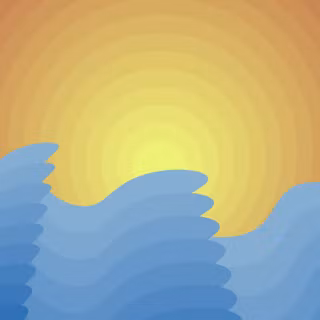 Minimalist waves wallpaper
