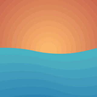 Minimalist waves wallpaper