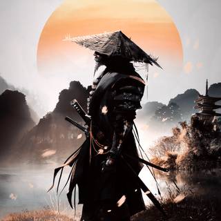Mobile samurai wallpaper