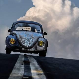 Beetle car 4k phone wallpaper