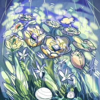 Land of The Lustrous iPhone wallpaper