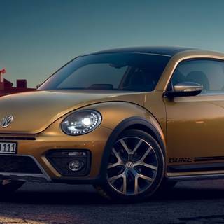 Beetle car 4k phone wallpaper