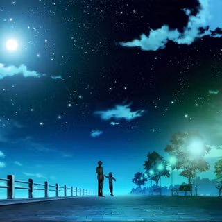 Retro computer anime wallpaper