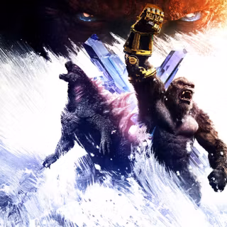 Blue Godzilla computer wallpaper