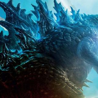 Blue Godzilla computer wallpaper