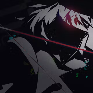 PS5 anime black wallpaper