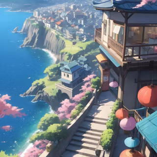 Anime Japan landscape wallpaper