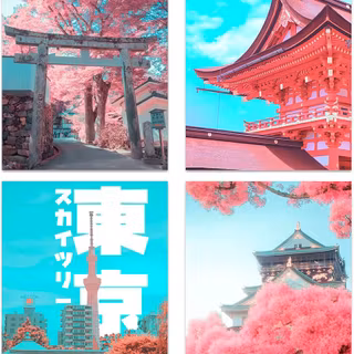 Vintage Japan phone wallpaper