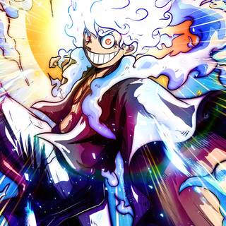 Luffy Gear 5 HD iPhone wallpaper