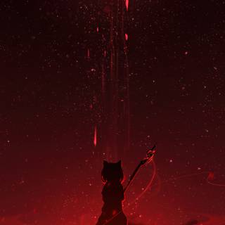 Red anime mobile wallpaper