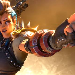 Junker Queen Overwatch desktop wallpaper