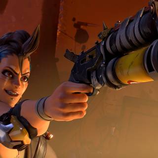 Junker Queen Overwatch desktop wallpaper