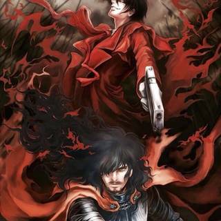 Red anime mobile wallpaper