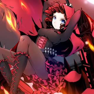 Red anime mobile wallpaper