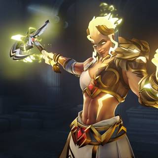 Junker Queen Overwatch desktop wallpaper