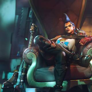 Junker Queen Overwatch desktop wallpaper
