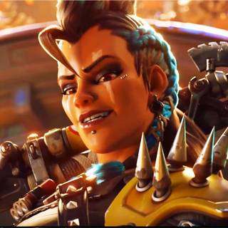 Junker Queen Overwatch desktop wallpaper