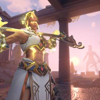 Junker Queen Overwatch desktop wallpaper