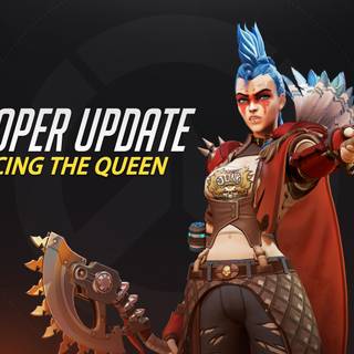 Junker Queen Overwatch desktop wallpaper