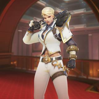 Junker Queen Overwatch desktop wallpaper