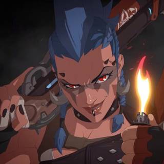 Junker Queen Overwatch desktop wallpaper