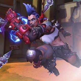 Junker Queen Overwatch desktop wallpaper