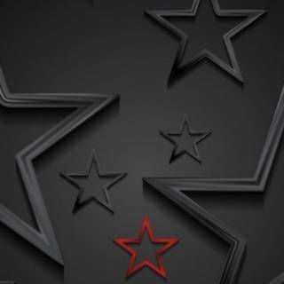 Black stars wallpaper