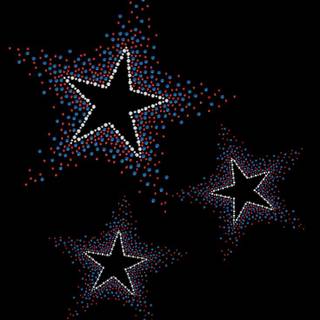 Black stars wallpaper