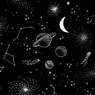 Black stars wallpaper