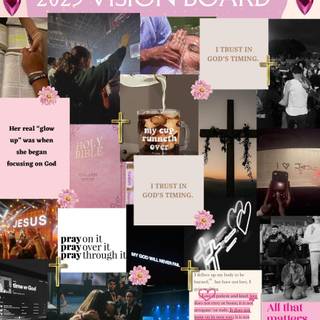 Vision board 2025 wallpaper