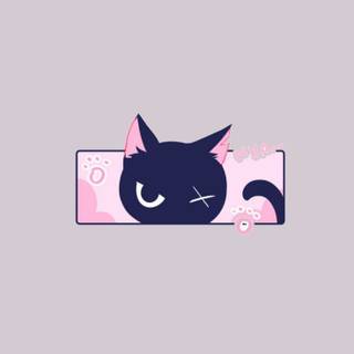 Goth cat wallpaper