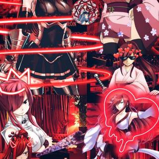 Erza Scarlet phone wallpaper