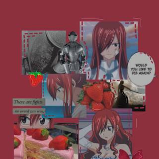 Erza Scarlet phone wallpaper