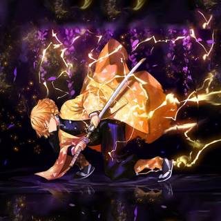 Zenitsu iPhone 4k wallpaper