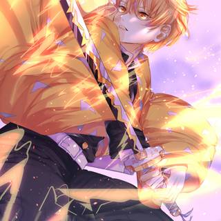 Zenitsu iPhone 4k wallpaper