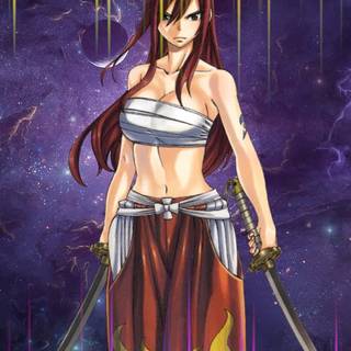 Erza Scarlet phone wallpaper