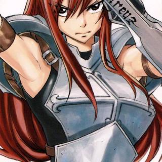 Erza Scarlet phone wallpaper