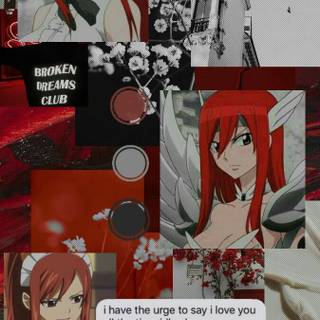 Erza Scarlet phone wallpaper