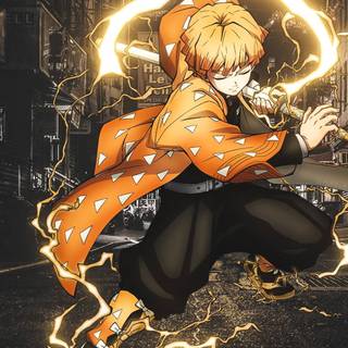 Zenitsu iPhone 4k wallpaper