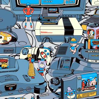 Aesthetic PS5 wallpaper