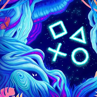 Aesthetic PS5 wallpaper