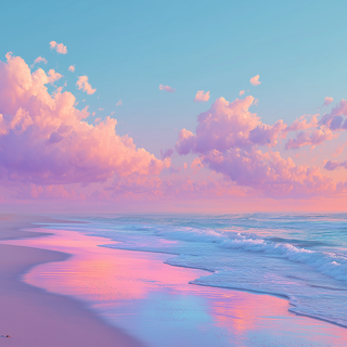 Summer pastel desktop wallpaper