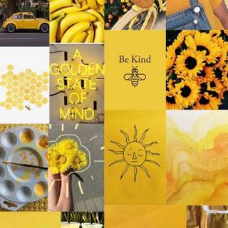 Yellow aesthetic summer wallpaper
