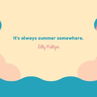 Summer pastel desktop wallpaper