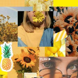 Yellow aesthetic summer wallpaper